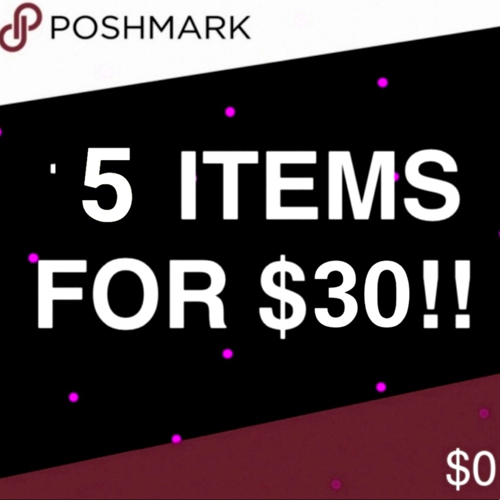 Bundle ANY five clothing items $10 or less for $30